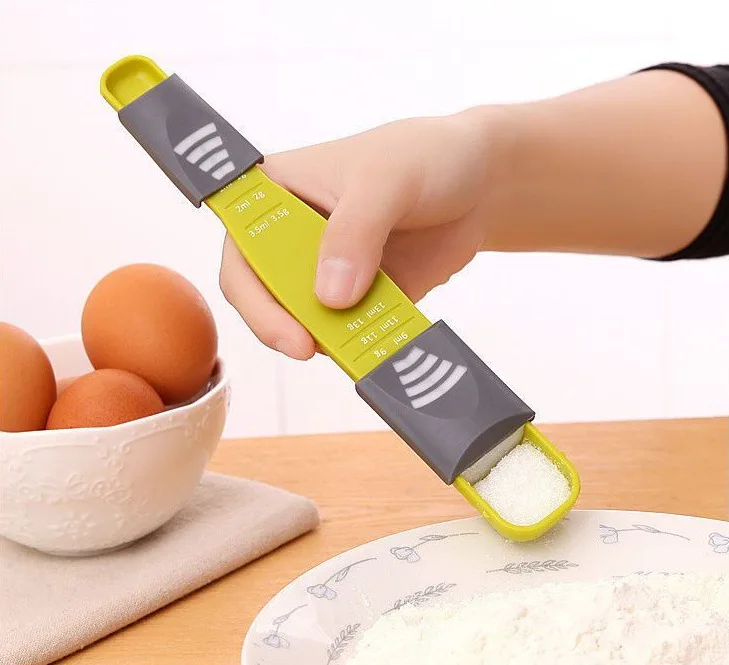 Measure Cup Double End Eight Stalls Adjustable Scale Measuring Spoons Metering Spoon Baking Tool Kitchen Accessories
Measure Cup Double End Eight Stalls Adjustable Scale Measuring Spoons Metering Spoon Baking Tool Kitchen Accessories