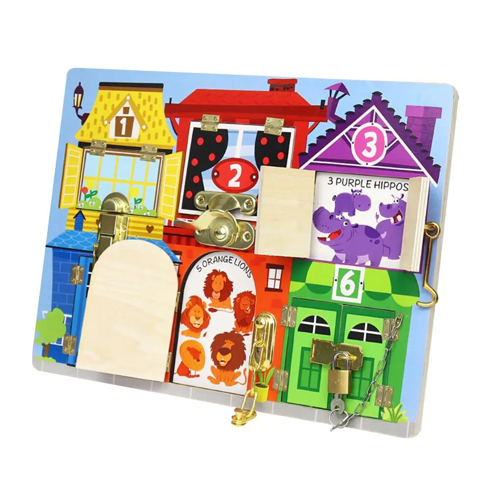 Toddler Wooden Unlock Toy Essential Learning Educational Sensory Toy Montessori Educational Sensory Board Brain Game
Toddler Wooden Unlock Toy Essential Learning Educational Sensory Toy Montessori Educational Sensory Board Brain Game