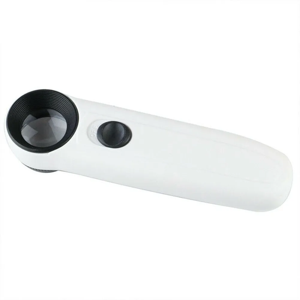LED Light 40X Hand Held Magnifying Optical Glass Lens Magnification Magnifier For Reading Crafting Repairing
LED Light 40X Hand Held Magnifying Optical Glass Lens Magnification Magnifier For Reading Crafting Repairing