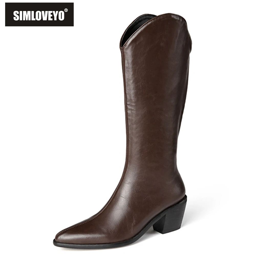 Женские сапоги из искусственной кожи SIMLOVEYO, до колена, на высоком устойчивом каблуке, с острым носком, на молнии, в западном стиле, большие ра...
Женские сапоги из искусственной кожи SIMLOVEYO, до колена, на высоком устойчивом каблуке, с острым носком, на молнии, в западном стиле, большие ра...