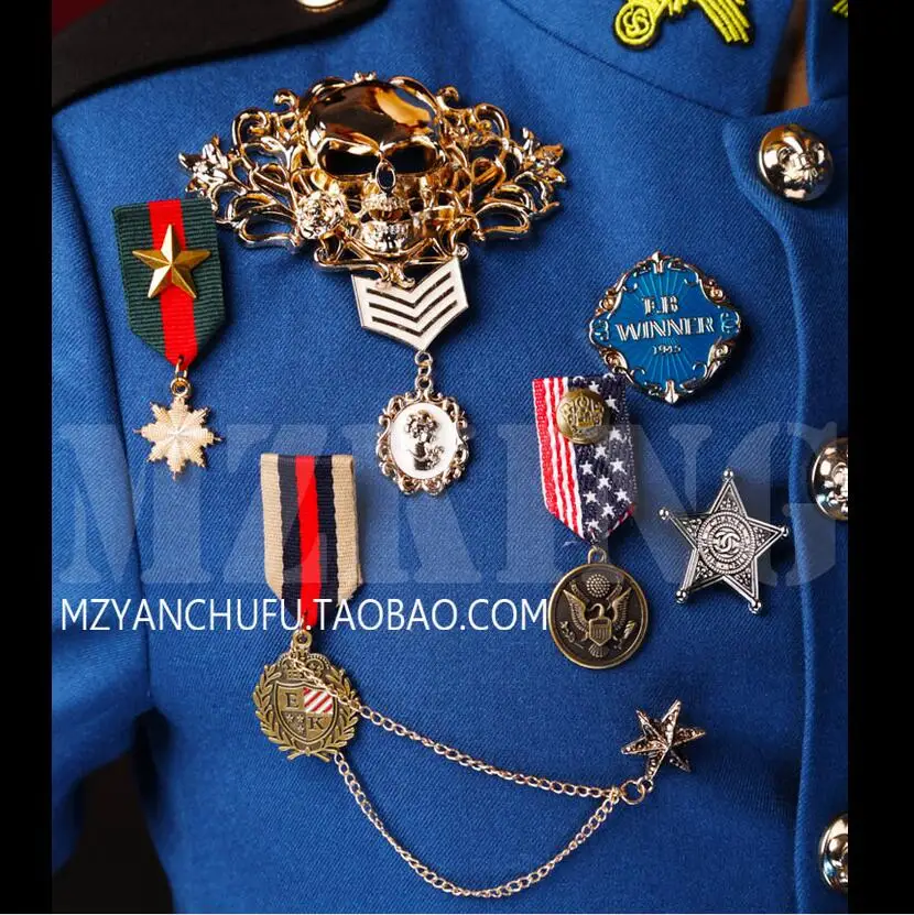 Size Men Lager Clothing Free Shopping Blue Uniforms Wool Mill Medal Of Mao Jacket Costumes / S-xl
Size Men Lager Clothing Free Shopping Blue Uniforms Wool Mill Medal Of Mao Jacket Costumes / S-xl