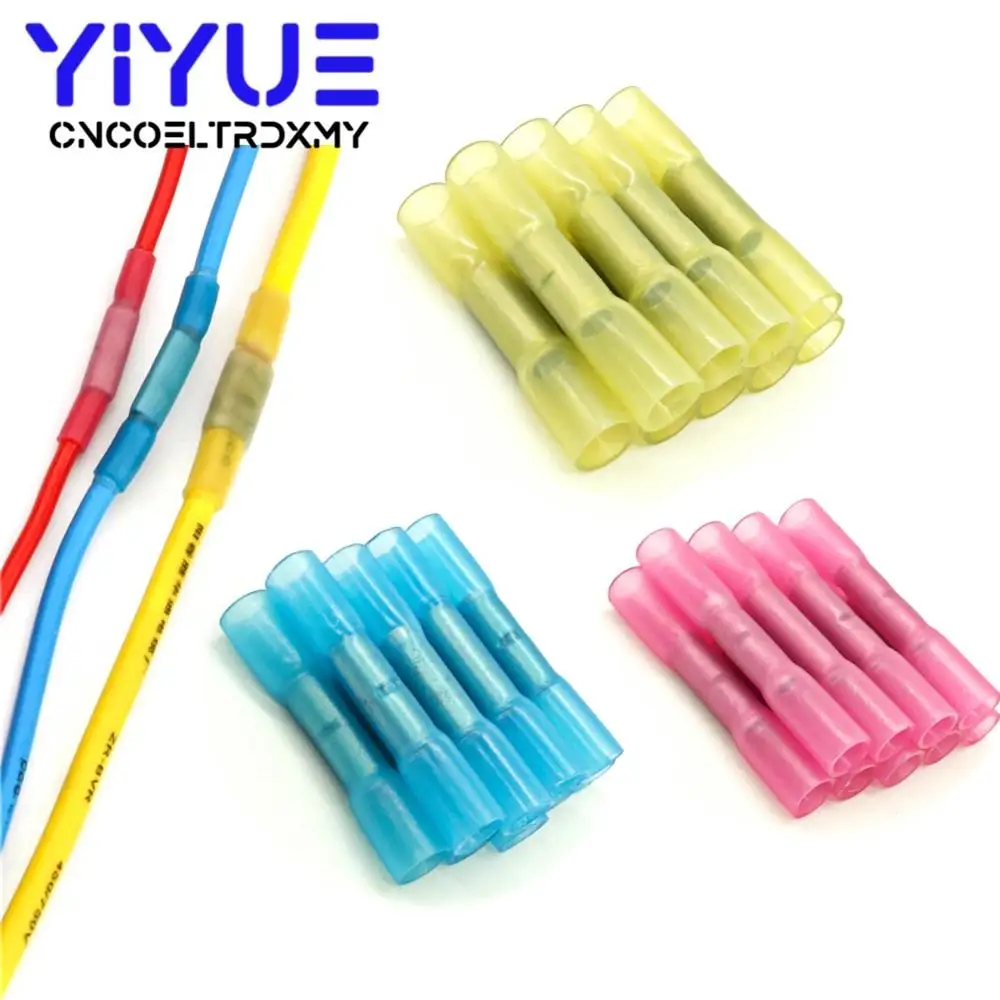 10/20/50PCS Heat Shrink Butt Terminals Insulated Electrical Wire Connectors AWG 22-10 Cable Crimping Terminals Connector Kit
10/20/50PCS Heat Shrink Butt Terminals Insulated Electrical Wire Connectors AWG 22-10 Cable Crimping Terminals Connector Kit
