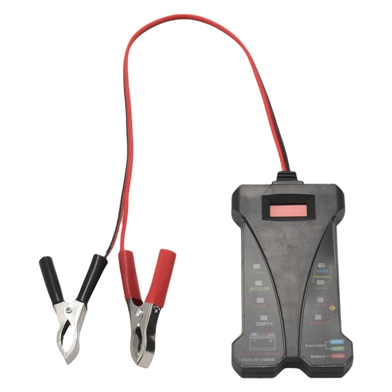 MP0514A 12V Digital Battery Tester Voltmeter and Charging System Analyzer with LCD Display and LED Indication - BLACK VERSION
MP0514A 12V Digital Battery Tester Voltmeter and Charging System Analyzer with LCD Display and LED Indication - BLACK VERSION