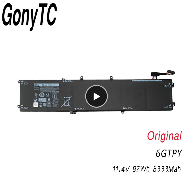 

GONYTC 11.4V 97WH New Original Laptop Battery for Dell 5510 XPS 15 9550 9560 6GTPY 5XJ28 Precision 5510 5520 M5510 M5520 Series