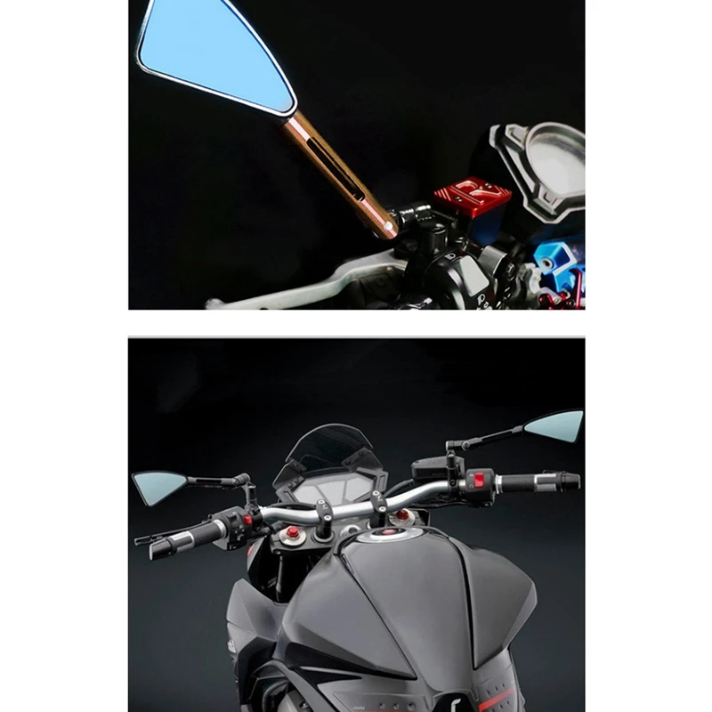 CNC Machined Motorcycle Rearview Side Triple-cornered Mirrors Sports Bike Fade Corrosion Resistant Anti-Glare Mirror
CNC Machined Motorcycle Rearview Side Triple-cornered Mirrors Sports Bike Fade Corrosion Resistant Anti-Glare Mirror
