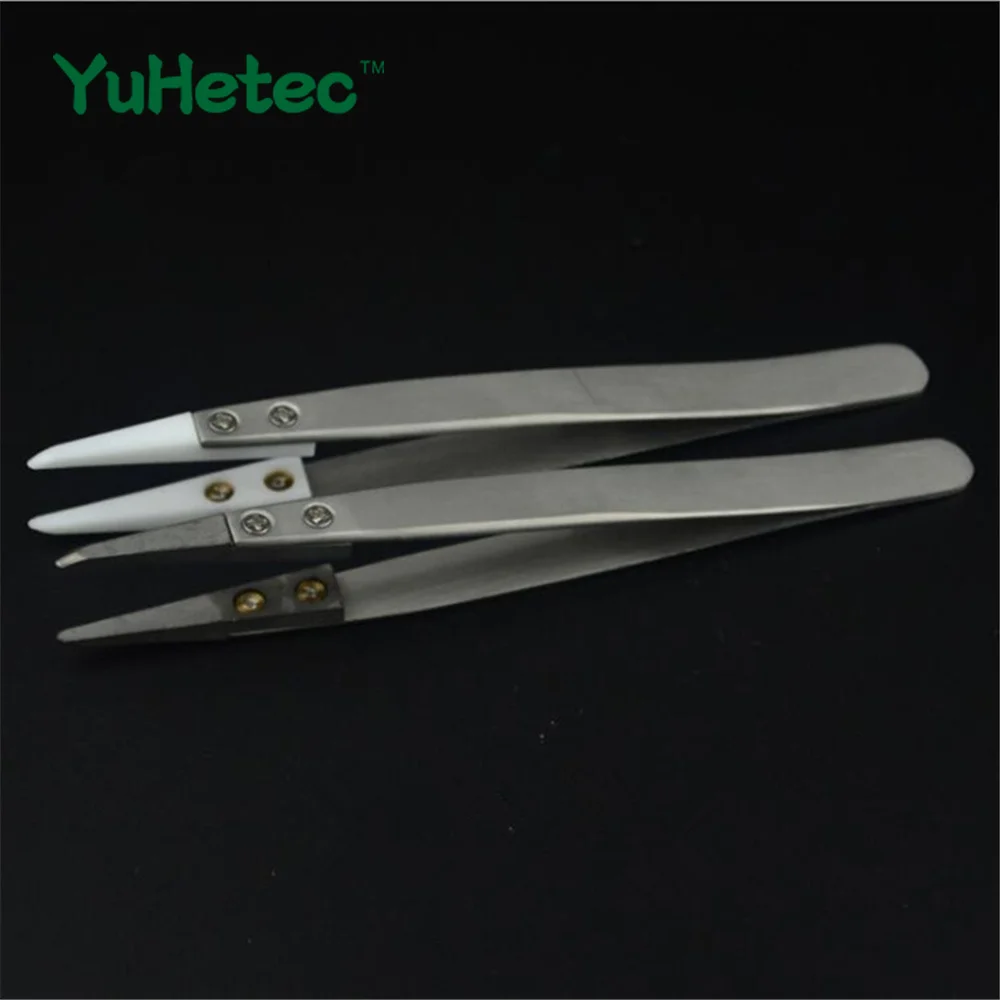 Head changeable ceramic tweezers, high temperature acid alkali corrosion, resistance wire DIY tool 2pcs
Head changeable ceramic tweezers, high temperature acid alkali corrosion, resistance wire DIY tool 2pcs