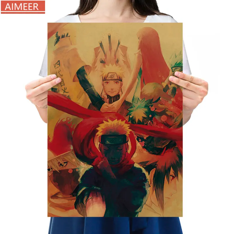 AIMEER ninja Uzumaki ninja and his father's fourth generation ninja vintage kraft paper poster bar decor painting 51x35.5cm
AIMEER ninja Uzumaki ninja and his father's fourth generation ninja vintage kraft paper poster bar decor painting 51x35.5cm