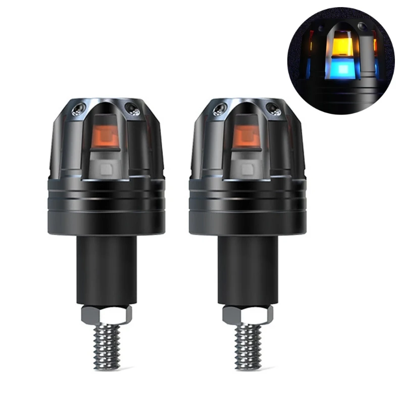 2 Pcs Motorcycle Handlebar Grip Bar End Plugs with LED Lights Expanding Locking Caps Durable Motorbike Riding Repair
2 Pcs Motorcycle Handlebar Grip Bar End Plugs with LED Lights Expanding Locking Caps Durable Motorbike Riding Repair