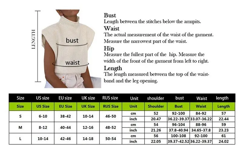 11.11 Hot Sale Autumn Winter Fashion Jumper Casual Tops Turtleneck Sleeveless Vest Sweater Women Shoulder Pads Knitted Pullover
11.11 Hot Sale Autumn Winter Fashion Jumper Casual Tops Turtleneck Sleeveless Vest Sweater Women Shoulder Pads Knitted Pullover