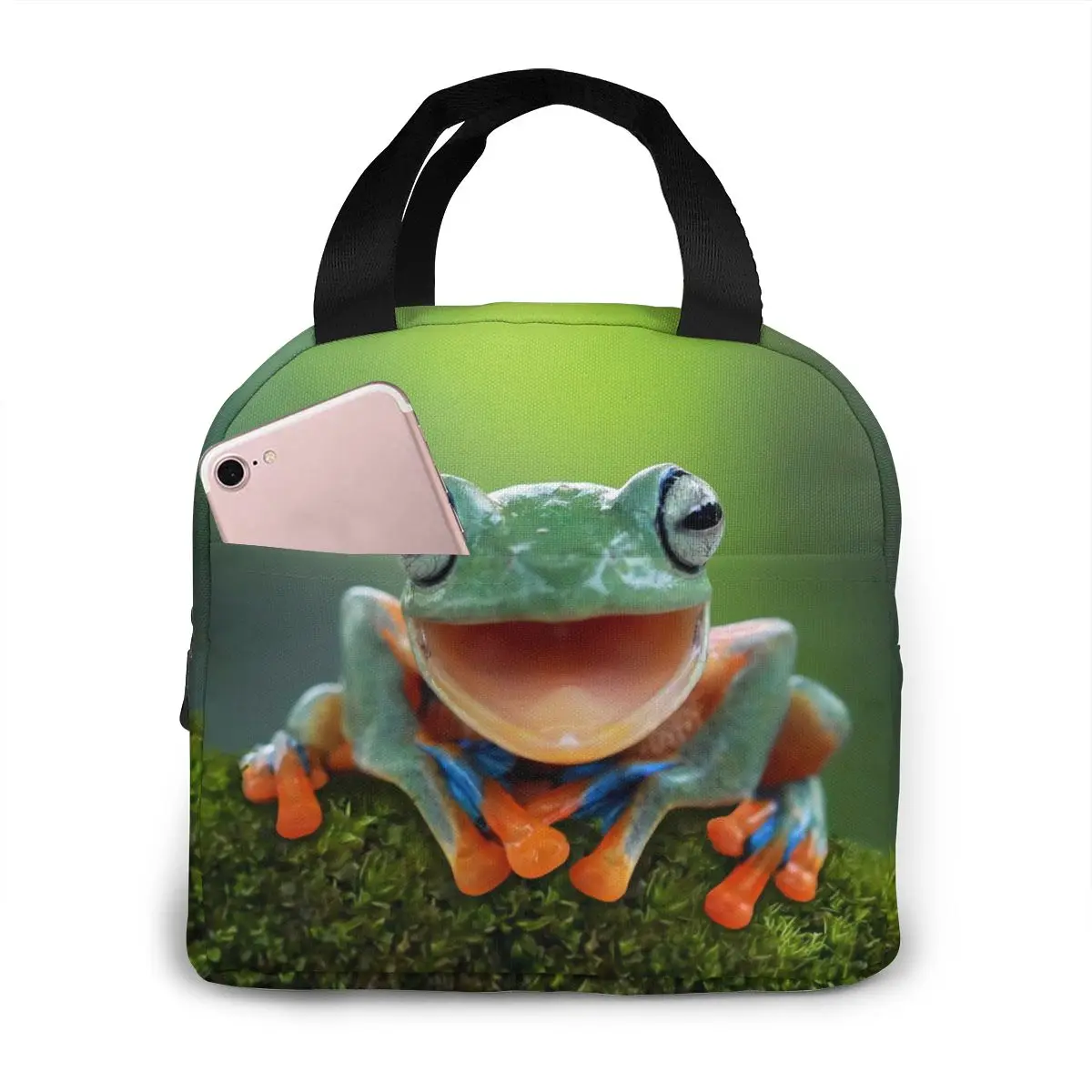 Frog Canvas Portable Cooler Lunch Bag Fashion Thermal Insulated Food Bags Food Picnic Lunch Box Bag for Men Women Kids
Frog Canvas Portable Cooler Lunch Bag Fashion Thermal Insulated Food Bags Food Picnic Lunch Box Bag for Men Women Kids