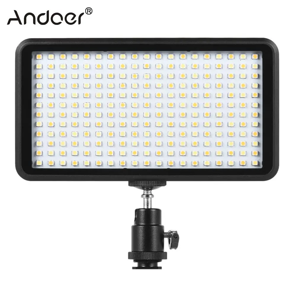 Andoer Studio Video Photo LED Video Light Panel Lamp 3200K/6000K 20W 228pcs Beads for Canon Nikon DSLR Camera DV Camcorder
Andoer Studio Video Photo LED Video Light Panel Lamp 3200K/6000K 20W 228pcs Beads for Canon Nikon DSLR Camera DV Camcorder