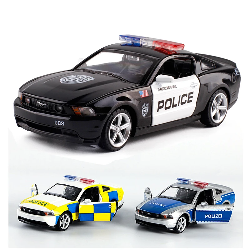 

1:32 игрушечный автомобиль Mustang GT полицейская металлическая игрушка сплав автомобиль Diecasts & Toy Автомобили Модель автомобиля миниатюрные Весы ...