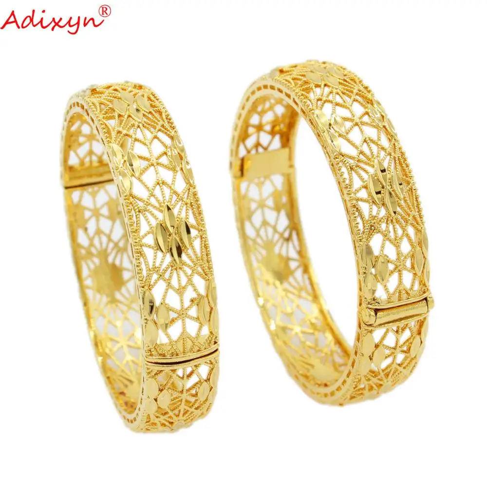 Adixyn 2pcs/lots Ethiopian Bangle for Women Gold Color Hand Bracelet African Dubai Wedding Party Gifts N10268
Adixyn 2pcs/lots Ethiopian Bangle for Women Gold Color Hand Bracelet African Dubai Wedding Party Gifts N10268