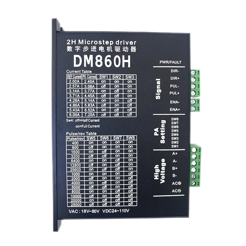 Hugwit .Stepper Motor Driver Dm860H Microstep Motor Brushless Dc Motor Shell For 57 86 Stepper Motor Nema 23 34
Hugwit .Stepper Motor Driver Dm860H Microstep Motor Brushless Dc Motor Shell For 57 86 Stepper Motor Nema 23 34