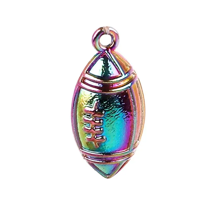 10PCS Rugby Football Rugger Alloy Charm Pendant Accessories Rainbow For Jewelry Making Earring Necklace diy Metal Bulk Wholesale 
10PCS Rugby Football Rugger Alloy Charm Pendant Accessories Rainbow For Jewelry Making Earring Necklace diy Metal Bulk Wholesale