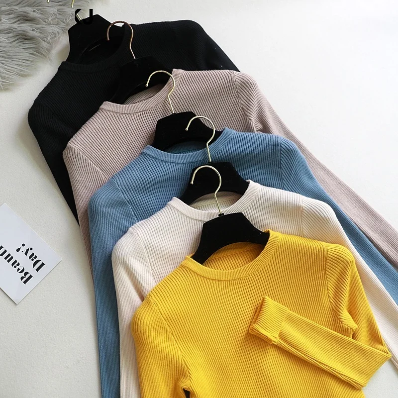 Winter clothes Knitted woman sweaters Pullovers Basic spring Autumn women's jumper Slim women's sweater cheap pull long sleeve
Winter clothes Knitted woman sweaters Pullovers Basic spring Autumn women's jumper Slim women's sweater cheap pull long sleeve