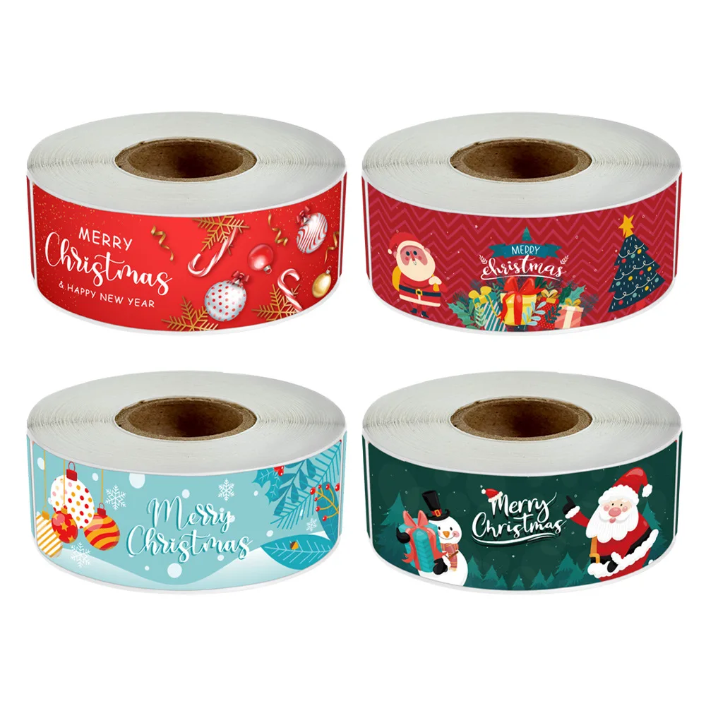 120 sheets/roll red roll Christmas long strip sticker gift box sealed sticker sticker packaging Christmas gift box label paper
120 sheets/roll red roll Christmas long strip sticker gift box sealed sticker sticker packaging Christmas gift box label paper