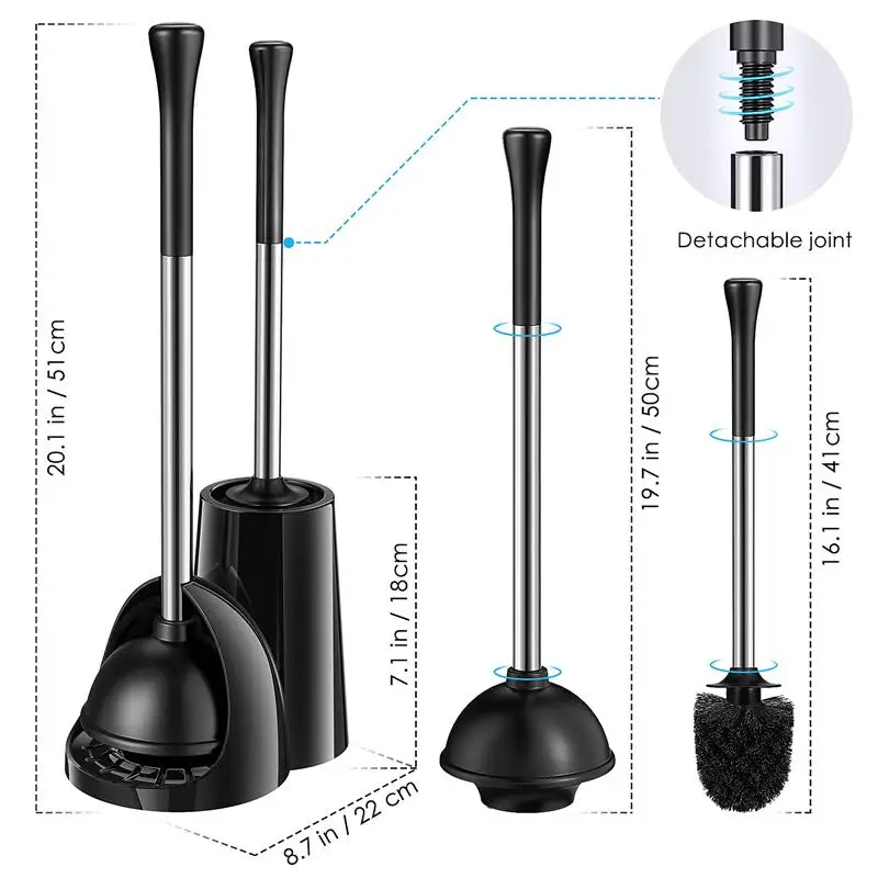 1 Set 2 In 1 Toilet Plunger Set Toilet Plunger Toilet Brush Holder Freestanding Toilet Cleaning Tools For Bathroom Cleaning
1 Set 2 In 1 Toilet Plunger Set Toilet Plunger Toilet Brush Holder Freestanding Toilet Cleaning Tools For Bathroom Cleaning