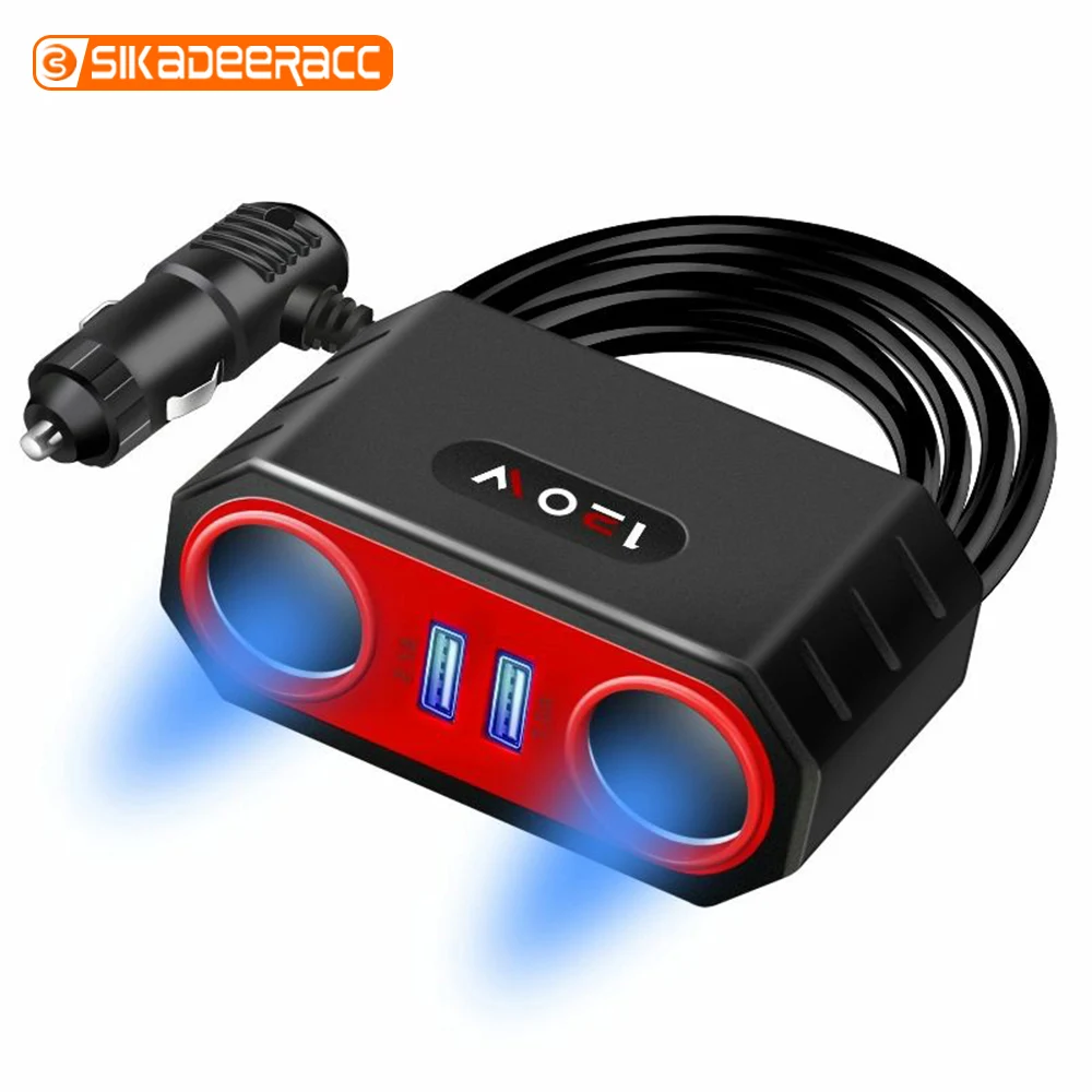 Автомобильное зарядное устройство с 3 USB-портами 12-24 В | Электроника