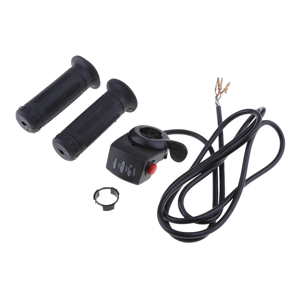 24V/36V/48V Electric Bike Throttle 22mm Handle Grips Assembly with LED Battery Indicator
24V/36V/48V Electric Bike Throttle 22mm Handle Grips Assembly with LED Battery Indicator