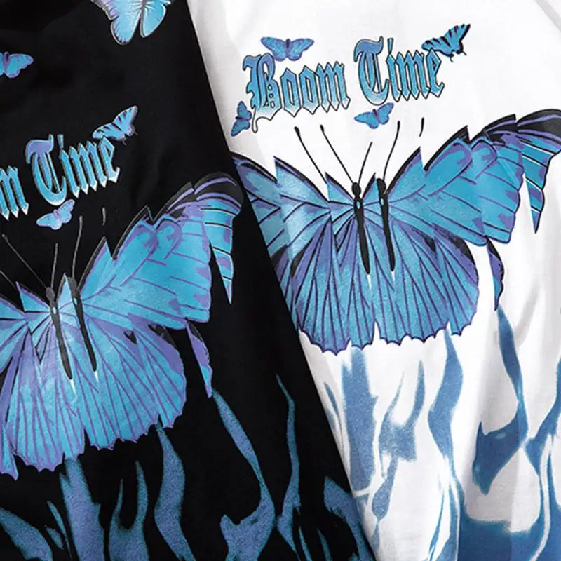 Men Summer Hip Hop T-Shirts Blue Fire Flame Butterfly T Shirt Male Harajuku Short Sleeve Streetwear Men Women Tshirt Tops Unisex
Men Summer Hip Hop T-Shirts Blue Fire Flame Butterfly T Shirt Male Harajuku Short Sleeve Streetwear Men Women Tshirt Tops Unisex