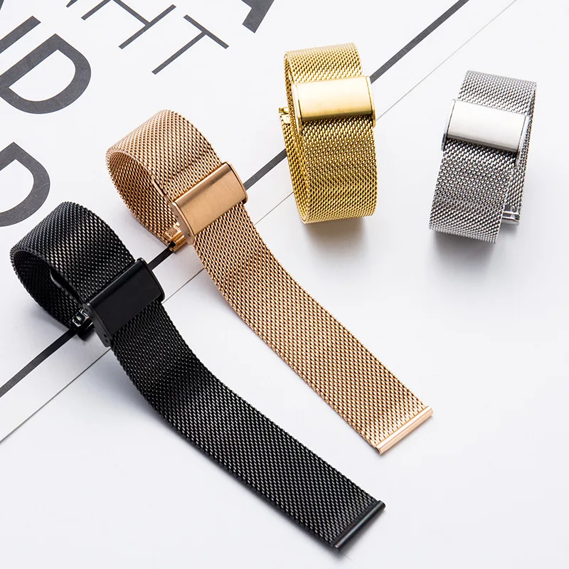 Milanese Stainless Steel Watch Strap Band 12/13/14/16/17 18mm 19mm 20mm 22mm Watchband for Samsung Galaxy Watch 42/46mm
Milanese Stainless Steel Watch Strap Band 12/13/14/16/17 18mm 19mm 20mm 22mm Watchband for Samsung Galaxy Watch 42/46mm