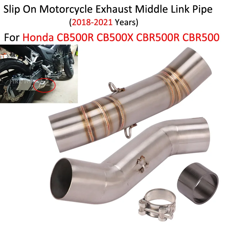 Слипоны для Honda CB500R CBR500R CBR500 CB500X 500F 2018-2021 выхлопная труба мотоцикла