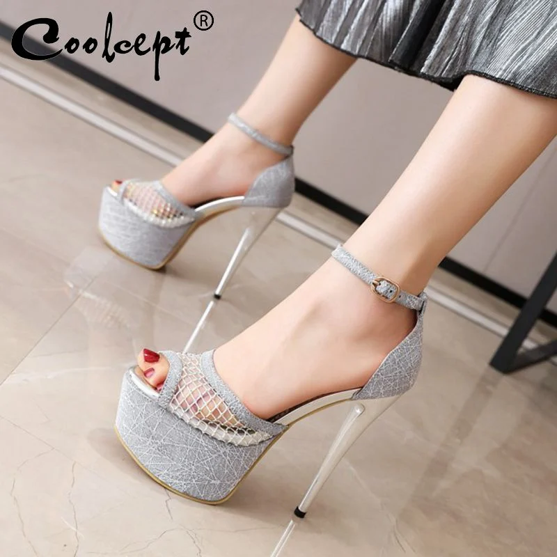 Coolcept Size 33-48 Women Shoes Work Fashion Platform Open Toe Women Sandals Open Toe Buckle Mesh Summer Club Party Footwear
Coolcept Size 33-48 Women Shoes Work Fashion Platform Open Toe Women Sandals Open Toe Buckle Mesh Summer Club Party Footwear
