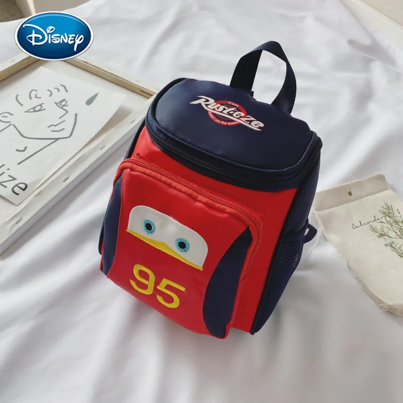 Disney Children Frozen Elsa Car Spiderman Print Backpack Cartoon Nylon Kindergarten Baby School Bag | Мать и ребенок