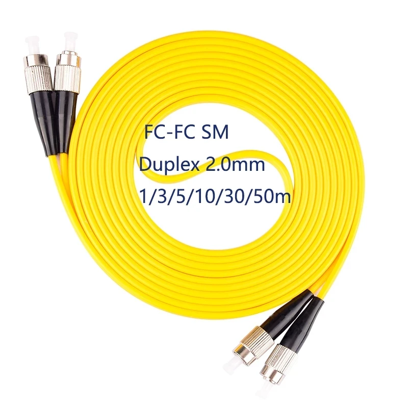10pcs/Pack FC/UPC-FC/UPC Singlemode SM Duplex Fiber Optical Jumper Fiber Optic Patch Cord 1m/3m/5m/10m/30m/50m
10pcs/Pack FC/UPC-FC/UPC Singlemode SM Duplex Fiber Optical Jumper Fiber Optic Patch Cord 1m/3m/5m/10m/30m/50m