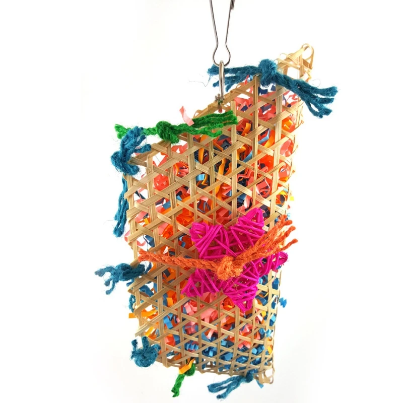 Misterolina Cockatiel Parrots Toys Bamboo And Paper Hanging Birds Playing Supplies Toy For Lovebird Chew Handmade Pet Cage Z7E2
Misterolina Cockatiel Parrots Toys Bamboo And Paper Hanging Birds Playing Supplies Toy For Lovebird Chew Handmade Pet Cage Z7E2