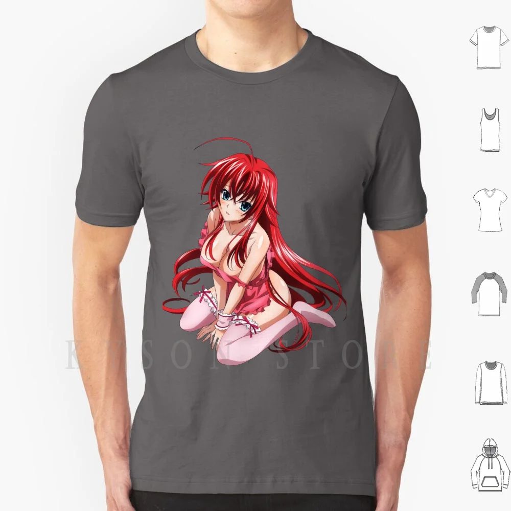 Rias Gremory Waifu футболка Сделай Сам большой размер хлопок старшая школа Dxd аниме Kawaii