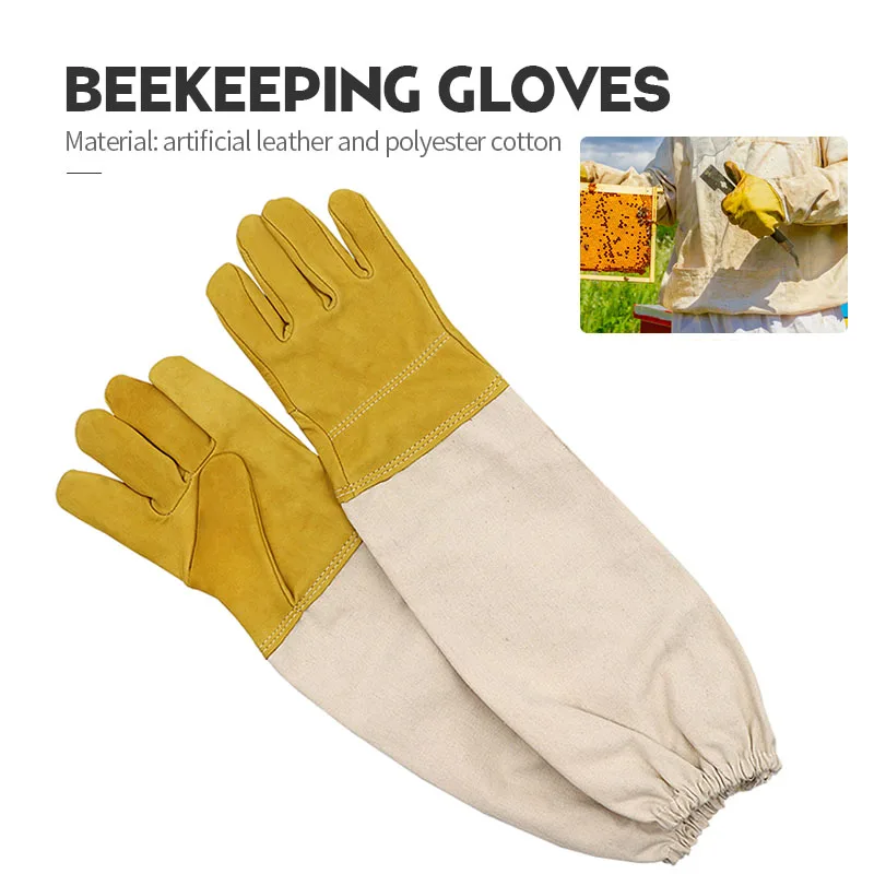 Protective Beekeeping Gloves Sheepskin Anti bee Gloves Beekeeper Professional for Apiculture Beekeeping beehive
Protective Beekeeping Gloves Sheepskin Anti bee Gloves Beekeeper Professional for Apiculture Beekeeping beehive