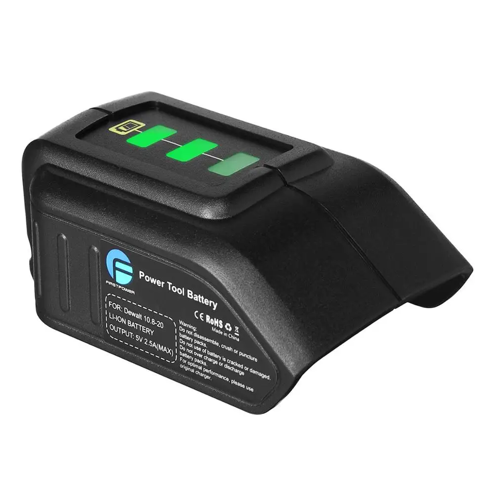 Дополнительное Зарядное устройство USB 10,8 В/12 В/20 в для беспроводного телефона Dewalt DCB090
Дополнительное Зарядное устройство USB 10,8 В/12 В/20 в для беспроводного телефона Dewalt DCB090