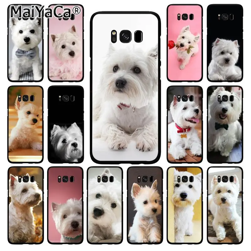 MaiYaCa Westie Terrier Dog щенок Highland чехол для телефона Samsung Galaxy S20 S10 Plus S10E S6 S7 S8 S9