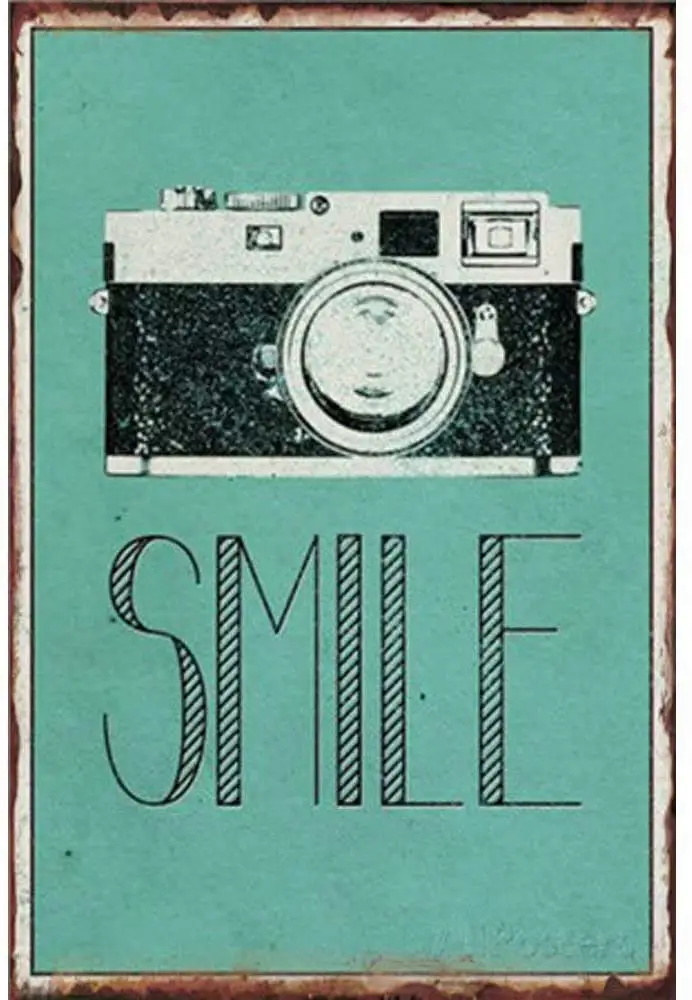 New Vintage Retro Metal Smile You are in The Camera Home Bar Club Pop Hotel Garage Wall Decor Plaques Plate Posters Signs 12X8 
New Vintage Retro Metal Smile You are in The Camera Home Bar Club Pop Hotel Garage Wall Decor Plaques Plate Posters Signs 12X8