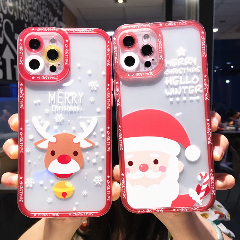 moskado TPU Cartoon Santa Elk Phone Case for iphone 11 12 13 Pro Max X XS Max XR 7 8 Plus SE 2020 Mobile Phone Protective Shell
moskado TPU Cartoon Santa Elk Phone Case for iphone 11 12 13 Pro Max X XS Max XR 7 8 Plus SE 2020 Mobile Phone Protective Shell