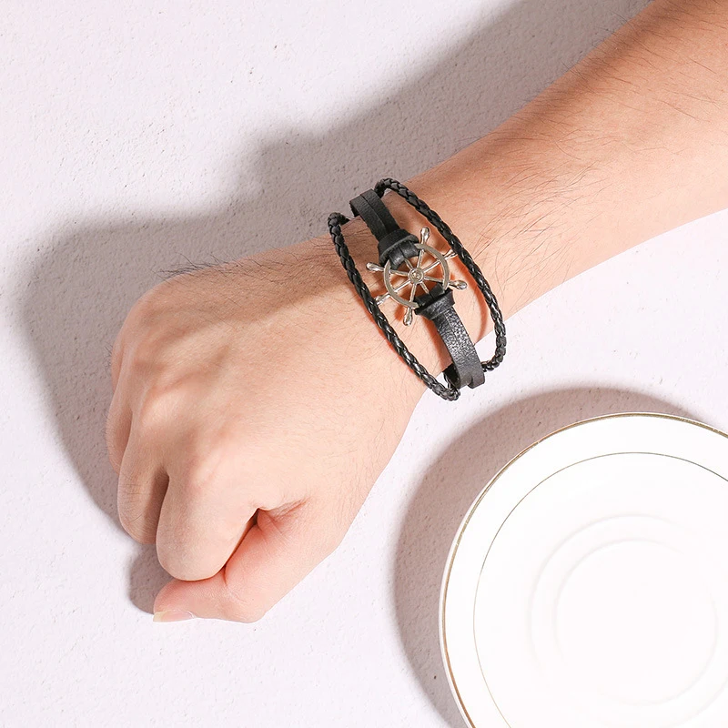 Alloy Fashion Men Women Bracelet Jewelry Buckle Rudder Leather Bracelet Vintage Bangle Bracelet Ethnic Tribal Wristbands
Alloy Fashion Men Women Bracelet Jewelry Buckle Rudder Leather Bracelet Vintage Bangle Bracelet Ethnic Tribal Wristbands