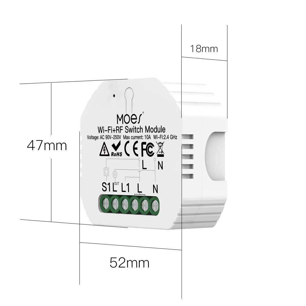 Wifi Smart Light Switch Diy Breaker Module Smart Life/Tuya APP Remote Control,Works with Alexa Echo Google Home 1/2 Way
Wifi Smart Light Switch Diy Breaker Module Smart Life/Tuya APP Remote Control,Works with Alexa Echo Google Home 1/2 Way