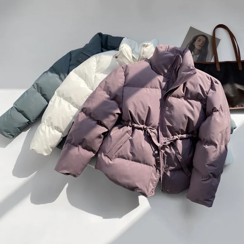 2020 Winter Woman Stand Collar Short Down Cotton Padded Jacket Loose Sweet Parkas Thick Windproof Warm Coat Casaco Feminino
2020 Winter Woman Stand Collar Short Down Cotton Padded Jacket Loose Sweet Parkas Thick Windproof Warm Coat Casaco Feminino