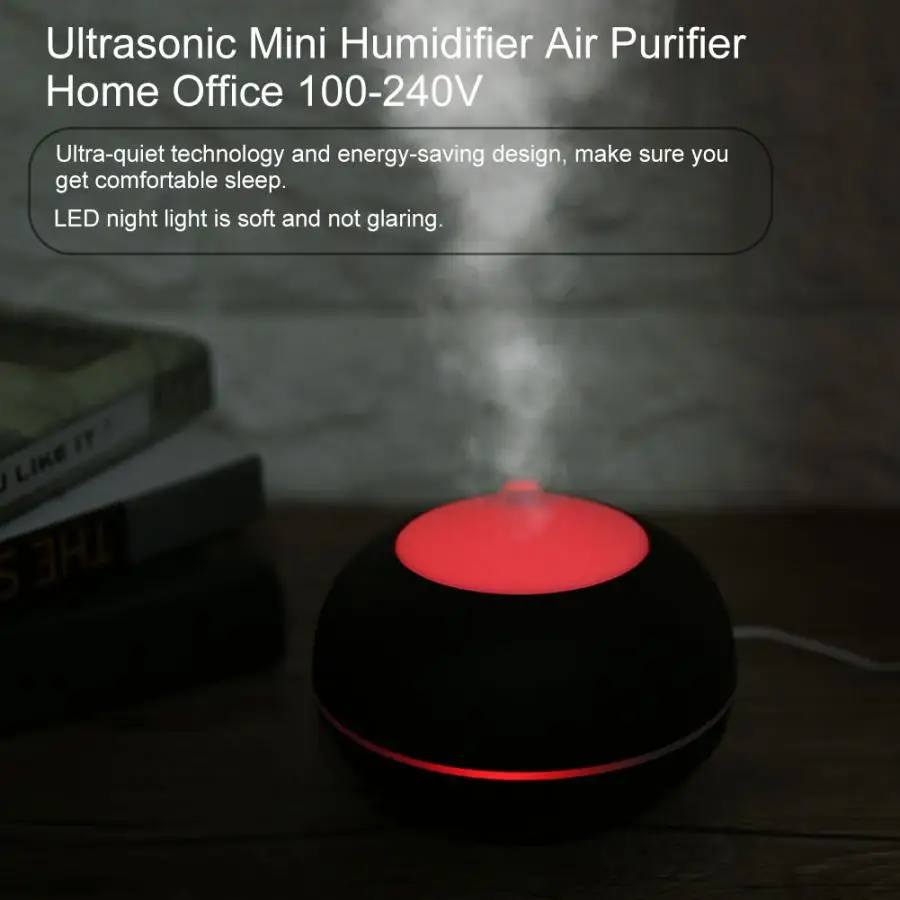 New Air Humidifier Ultrasonic Mini Humidifier Air Purifier Home Office 100-240V LED night light
New Air Humidifier Ultrasonic Mini Humidifier Air Purifier Home Office 100-240V LED night light