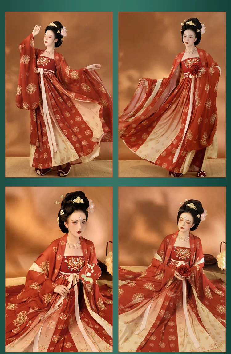 Women's Tang-made Summer and Autumn Embroidered Myrobalan Skirt Big Sleeve Phibo Shirt Set Hanfu
Women's Tang-made Summer and Autumn Embroidered Myrobalan Skirt Big Sleeve Phibo Shirt Set Hanfu