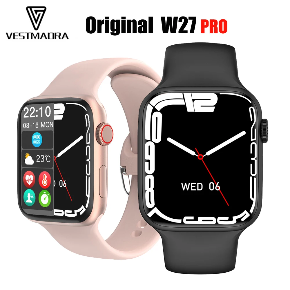 2022 Смарт-часы IWO W27 Pro серии 7 с функцией Bluetooth пользовательским циферблатом и