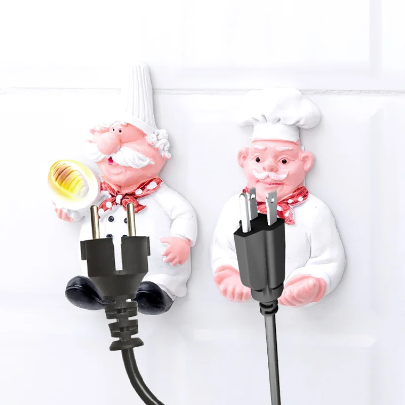 Creative Cartoon Chef Shape Power Cord Storage Hook Kitchen Plug Hook Homr Strong Sticking Hook Household Plug Finishing Rack
Creative Cartoon Chef Shape Power Cord Storage Hook Kitchen Plug Hook Homr Strong Sticking Hook Household Plug Finishing Rack