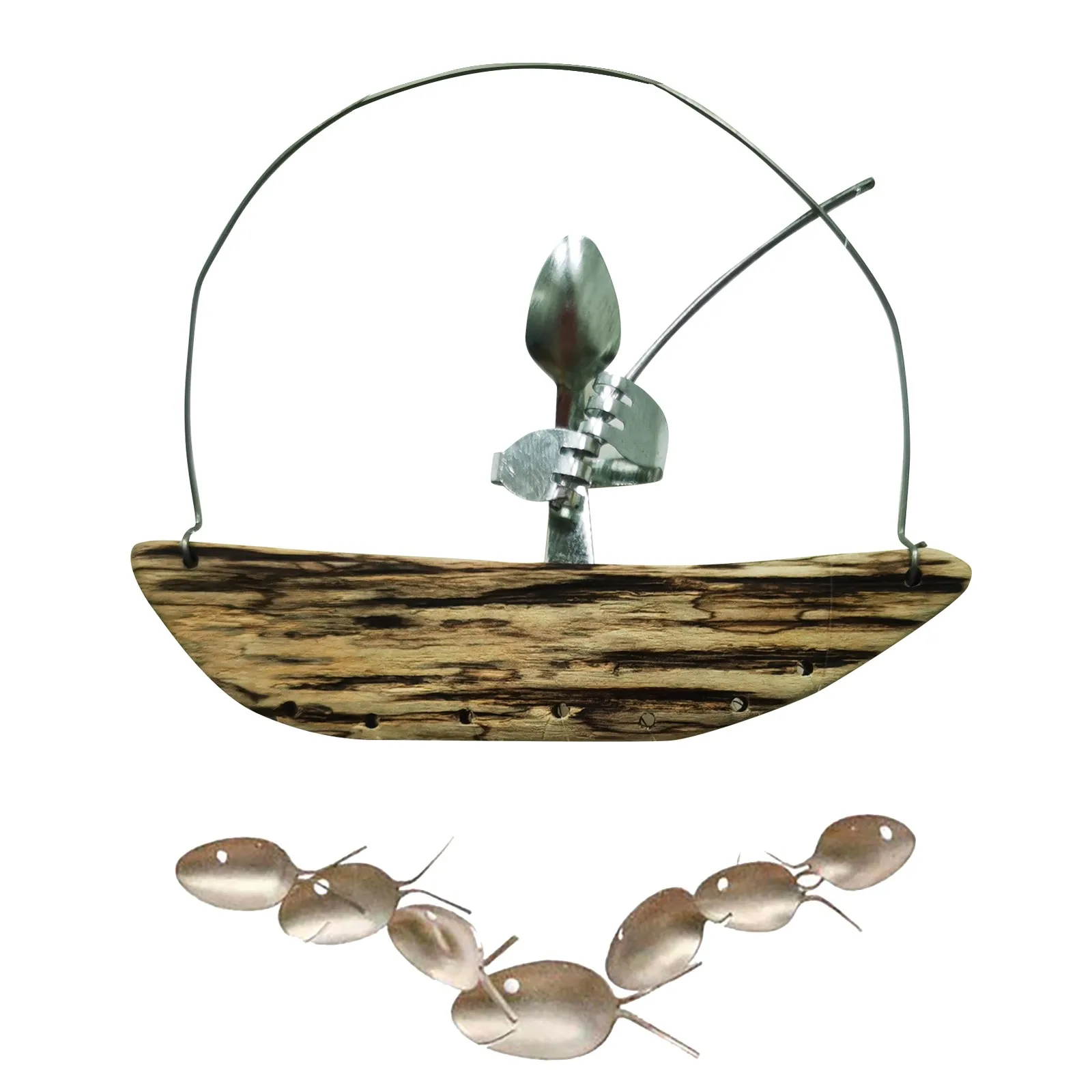 Fishing Man Spoonfish Sculpture Wind Chime B oat Fishing Sculpture Decorative Sculpture Abstract Modern Art Home Decoration
Fishing Man Spoonfish Sculpture Wind Chime B oat Fishing Sculpture Decorative Sculpture Abstract Modern Art Home Decoration
