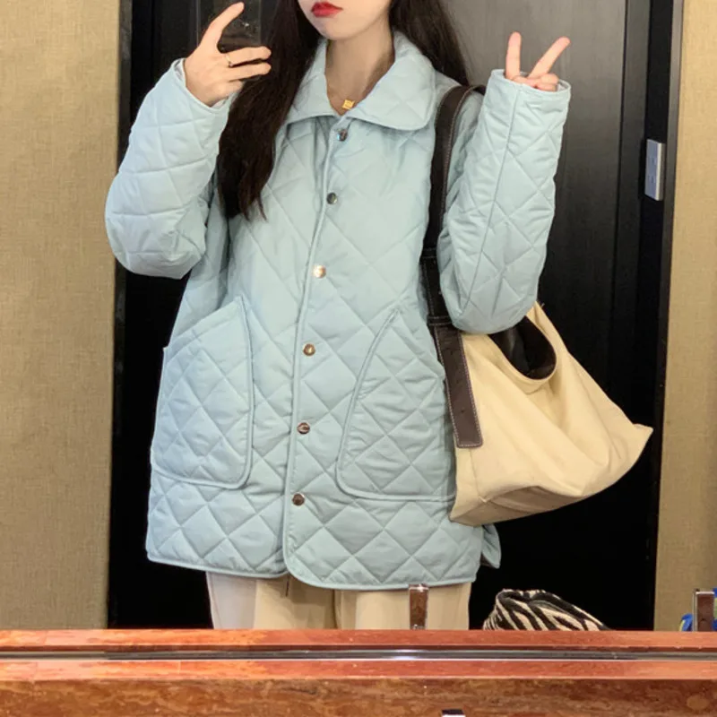 Cotton Padded Clothes Women's Design Sense Winter Clothes 2021 Small Korean Loose Rhomboid Medium Long Top Rac
Cotton Padded Clothes Women's Design Sense Winter Clothes 2021 Small Korean Loose Rhomboid Medium Long Top Rac