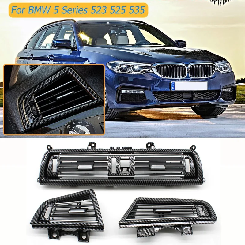 3PCS Car Central Console Air Conditioner AC Vent Grill Outlet Panel Cover For-BMW 5 Series F10 520 521 523 525 530
3PCS Car Central Console Air Conditioner AC Vent Grill Outlet Panel Cover For-BMW 5 Series F10 520 521 523 525 530
