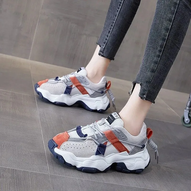 Spring 2021 New Fashion Women's Sneakers Lightweight Platform Women's Vulcanized Shoes Color-blocking Increased Casual Shoes
Spring 2021 New Fashion Women's Sneakers Lightweight Platform Women's Vulcanized Shoes Color-blocking Increased Casual Shoes