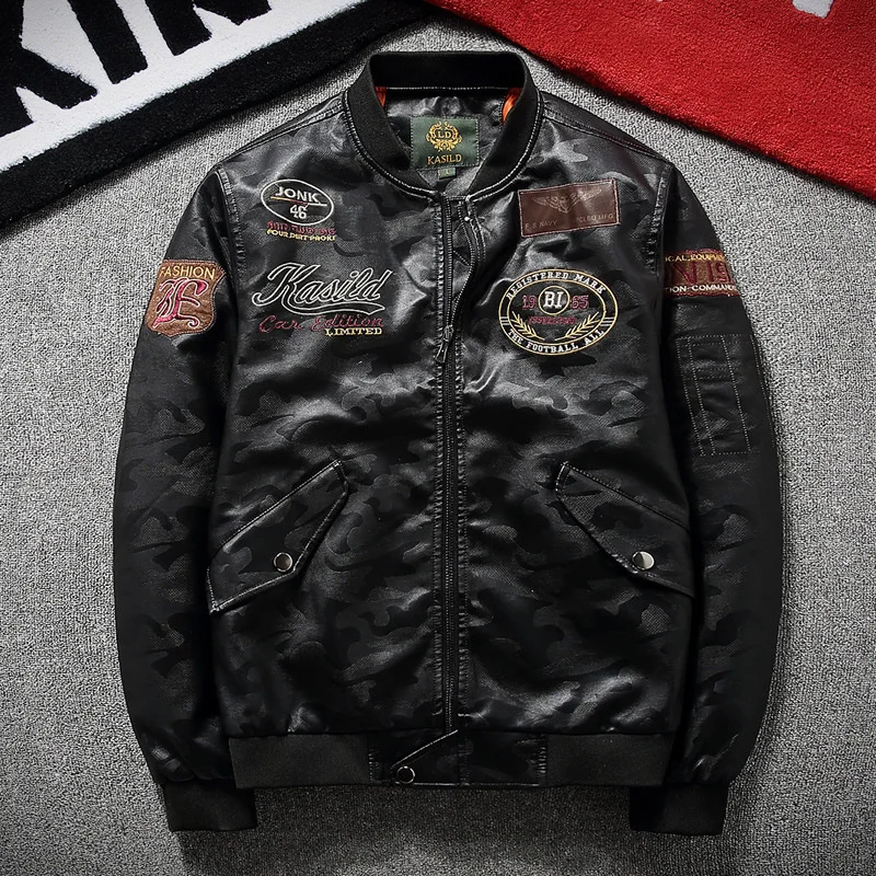 Coat New Spring And Camouflage PU Jacket Men's Youth Motorcycle Leather Clothes Men's Autumn
Coat New Spring And Camouflage PU Jacket Men's Youth Motorcycle Leather Clothes Men's Autumn