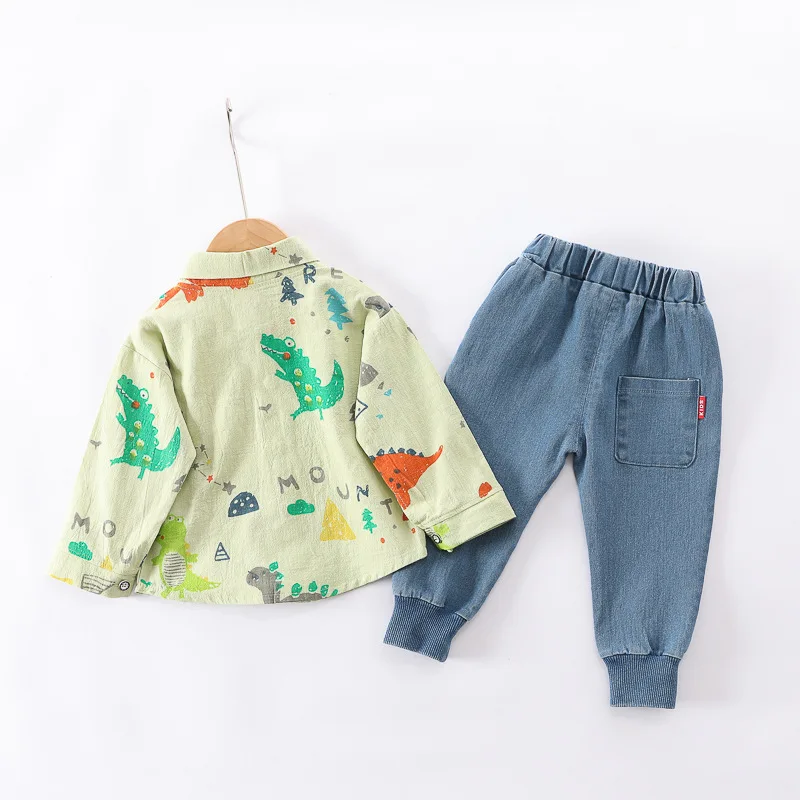 Spring Autumn Fashion Baby Boys Cotton Clothes Suit New Children Girls Cartoon Shirt Jeans 2Pcs Sets Toddler Casual Costume
Spring Autumn Fashion Baby Boys Cotton Clothes Suit New Children Girls Cartoon Shirt Jeans 2Pcs Sets Toddler Casual Costume